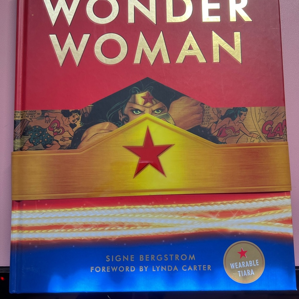 DC Wonder Woman Hardcover with Red and Gold Cover